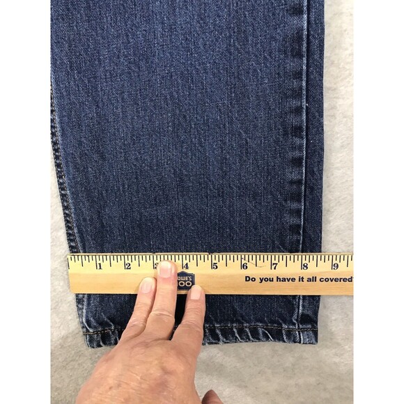 Cinch Jeans Mens 35x34 Dark Blue Denim White Label Straight Western MB98034 - Picture 13 of 15